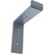 Ekena Millwork Steel Truss Shelf Bracket, Hammered Light Blue 2"W x 6"D x 6 1/4"H BKTM02X06X06TSHLB - alternate 1